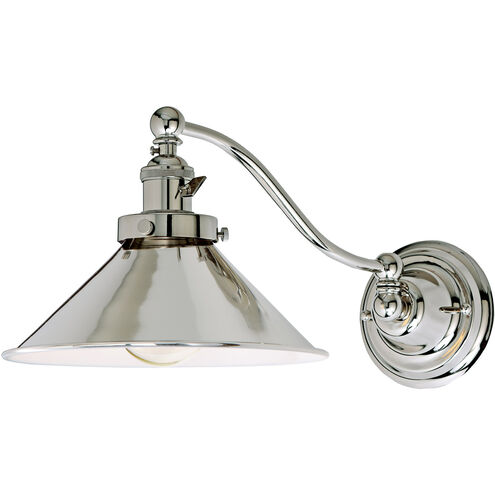 Soho 14 inch 100.00 watt Polished Nickel Swing Arm Wall Sconce Wall Light